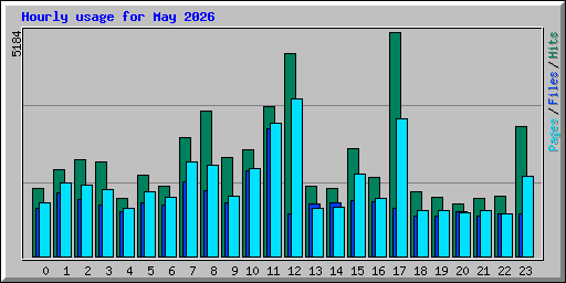 Hourly usage for May 2026